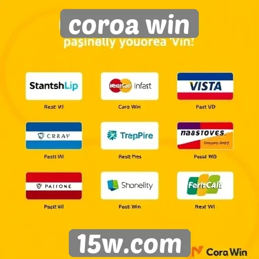 Métodos de pagamento disponíveis no Coroa Win